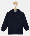 Allen Solly Boys Full Sleeve Solid Hooded Sweatshirt
