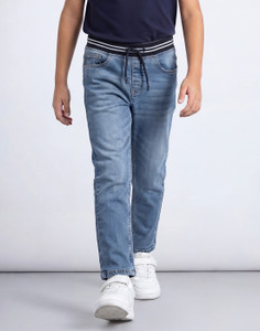 allen solly jogger fit boys blue jeans