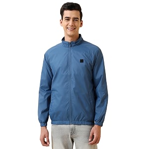 Allen Solly Mens Regular Fit Solid Windcheater