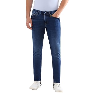 Allen Solly Men Blue Slim Fit Mid