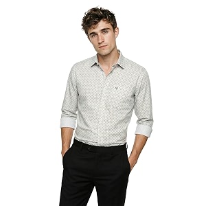 Allen Solly Men Cotton Blend Regular Fit