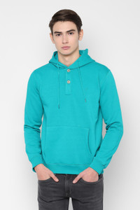 Allen Solly Men Full Sleeve Solid Hooded
