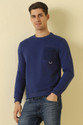 Allen Solly Men Full Sleeve Solid Sweatshirt