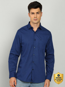 Allen Solly Men Printed Casual Blue Shirt