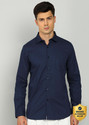 Allen Solly Men Printed Casual Blue Shirt