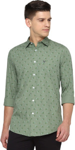 Allen Solly Men Printed Casual Green Shirt