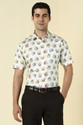 Allen Solly Men Printed Casual White Shirt