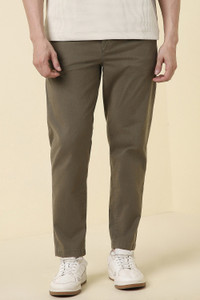 Allen Solly Men Relaxed Green Cotton Blend