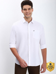 Allen Solly Men Self Design Casual White