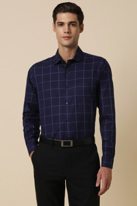 Allen Solly Men Slim Fit Checkered Spread