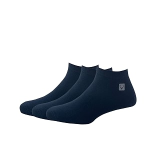 allen solly mens cotton ankle length socks pack of 3 navy