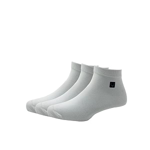 allen solly mens cotton ankle length socks pack of 3 white