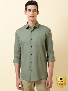 Allen Solly Men Solid Casual Green Shirt
