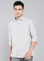 Allen Solly Men Solid Formal Grey Shirt