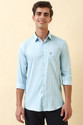 Allen Solly Men Striped Casual Light Blue