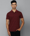 Allen Solly Printed Men Polo Neck Maroon