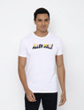 Allen Solly Printed Men Round Neck White