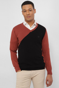 Allen Solly Self Design V Neck Casual