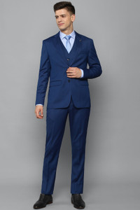 allen solly men single breasted - 2 button solid suit