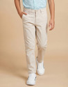 Allen Solly Slim Fit Boys Cream Trousers
