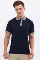 Allen Solly Solid Men Polo Neck Blue
