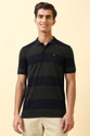 Allen Solly Striped Men Polo Neck Dark
