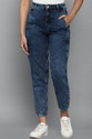 Allen Solly Tapered Fit Women Dark Blue