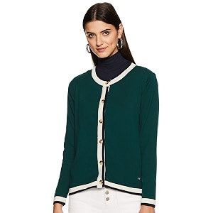 allen solly acrylic women sports knitwear round neck sportswear