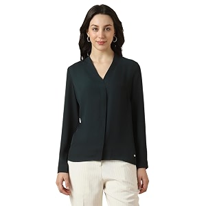 Allen Solly Womens V-Neck Top Full