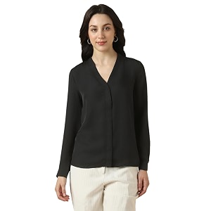 Allen Solly Womens V-Neck Top Full