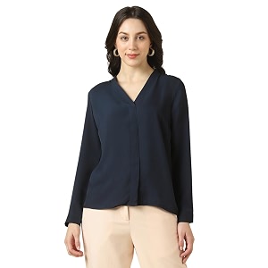 Allen Solly Womens V-Neck Top Full