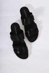 allen solly women flats sandal black  6