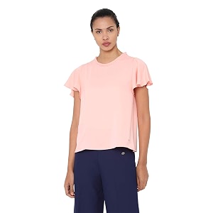Allen Solly Womens Ruffled Collar Solid Top