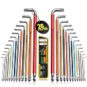 Facoow Allen Wrenches Sets, 26pcs Full Size SAE &amp; Metric Hex Key Set