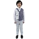 Boy39s Cotton 3 Piece Waistcoat Pant Shirt