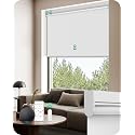 Allesin Motorized Blinds with Remote (White, 35" W x 72" H)