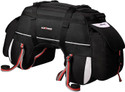 ALLEXTREME 70 LTR Waterproof Tail Bag Rear Carrier Polyester Storage for All Sports Luggage Box Black Polyester Motorbike Saddlebag (70 L)