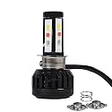 AllExtreme Car LED H4 Headlight 40 Watt Driving Headlamp High Low Beam Chip Fog Flash Light for SUVs Trucks Sedans Motorcycle