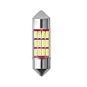 AllExtreme EXTSD1W 12 LED Universal Car Interior Super Bright Roof Light Reading Dome Bulb Lamp with Festoon Holder (6W, White, 1 Pc)
