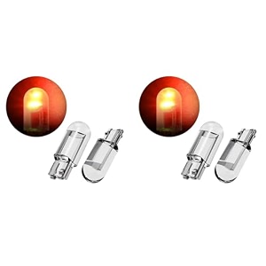 allextreme exrt10 universal t10 led parking light super bright interior pilot license plate dome indicator lamp bulb for car bike and motorcycle red pack of 2
