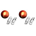 Allextreme EXRT10 Universal T10 LED Parking Light Super Bright Interior Pilot License Plate Dome Indicator Lamp Bulb for Car Bike and Motorcycle (Red) (Pack of 2)