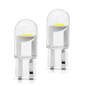 allextreme ext101c universal t10 led parking light glass enclosed super bright 6000k interior pilot license plate dome indicator lamp bulb for car amp motorcycle 2 pcs white