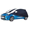 Allextreme MSE5004 Car Body Cover Compatible with Maruti Suzuki Sx4 Custom Fit Dustproof UV Heat Resistant Indoor Outdoor Body Protection (Navy Blue &amp; Red with Mirror)