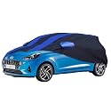 Allextreme MXG5002 Car Body Cover Compatible with Mahindra XUV 300 Custom Fit Dustproof UV Heat Resistant Indoor Outdoor Body Protection (Navy Blue &amp; Blue with Mirror)