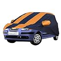 Allextreme MSE5004 Car Body Cover Compatible with Maruti Suzuki Sx4 Custom Fit Dustproof UV Heat Resistant Indoor Outdoor Body Protection (Navy Blue &amp; Red with Mirror)