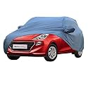 Allextreme MSE5004 Car Body Cover Compatible with Maruti Suzuki Sx4 Custom Fit Dustproof UV Heat Resistant Indoor Outdoor Body Protection (Navy Blue &amp; Red with Mirror)