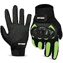 Allextreme Probiker Full Finger Protection Motorcycle Riding Gloves with Abrasion Resistance Hard Knuckle Protective Shells for Men &amp; Women Motorbike Racing Biker (M, Orange)
