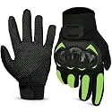 Allextreme Probiker Full Finger Protection Motorcycle Riding Gloves with Abrasion Resistance Hard Knuckle Protective Shells for Men & Women Motorbike Racing Biker (XL, Green)