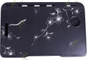 Alliance US COTTED BLACK FLOWER Wood Portable Laptop Table