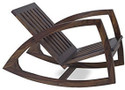 Allie Wood Rosewood ( Sheesham ) Solid Wood 1 Seater Rocking Chairs (Finish Color - Walnut Finish, DIY(Do-It-Yourself))